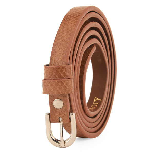Faux Leather Belt (Tan)
