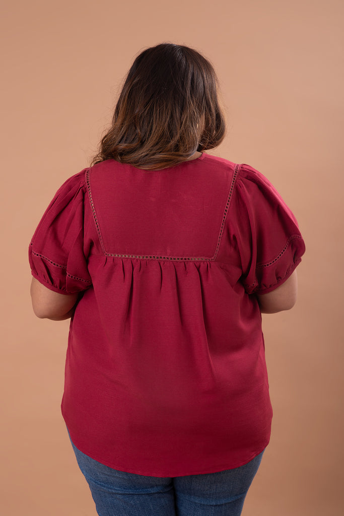 AM to PM Swing Top (Maroon)